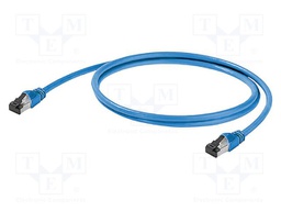 Patch cord; SF/UTP; Cat 5e; RJ45,both sides; stranded; Cu; 0.3m