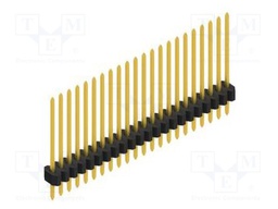 Connector: pin strips; pin header; male; PIN: 22; 1.27mm; THT; 1x22