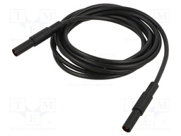 Test lead; 32A; banana plug 4mm,both sides; insulated; Len: 2m