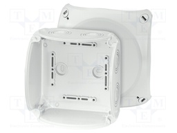 Enclosure: junction box; X: 130mm; Y: 130mm; Z: 77mm; IP66,IP67; grey