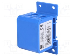 Splice terminal: distribution block; 2.5÷50mm2; ways: 1; blue