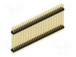 Connector: pin strips; pin header; male; PIN: 62; 2.54mm; THT; 2x31