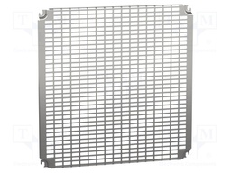 Mounting plate; W: 600mm; L: 600mm; telequick perforated