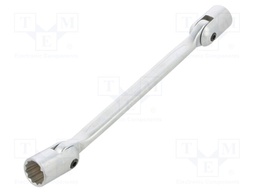 Wrench; socket spanner,with joint; 17mm,19mm; L: 260mm