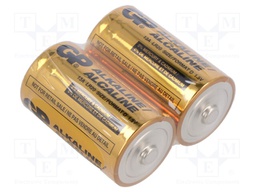 Battery: alkaline; 1.5V; D; non-rechargeable; 2pcs.