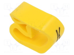 Markers for cables and wires; Label symbol: K; 8÷16mm; PVC; PA