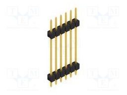 Connector: pin strips; pin header; male; PIN: 6; 2.54mm; THT; 1x6