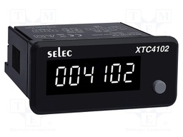 Meter: counter; digital,mounting; on panel; LED; 6 digits; 0÷50°C