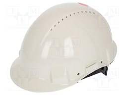 Protective helmet; Size: 54-62mm; white; Series: G3000; V: vented
