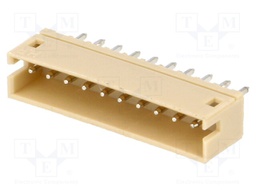 Socket; wire-board; male; 1.5mm; PIN: 10; THT; 100V; 1A; tinned; 20mΩ