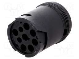 Connector: wire-wire; AHD; plug; male; PIN: 9; Locking: bayonet