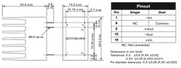 Converter: DC/DC; 15W; Uin: 18÷75V; Uout: 15VDC; Uout2: -15VDC; DIP16