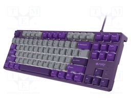 Keyboard; KANABO K2; violet,grey; USB A; wired,US layout