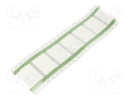 Heat shrink markers; 50mm; white; Diam.after shrinking: 9.5mm