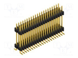 Connector: pin strips; pin header; male; PIN: 42; 1.27mm; SMT; 2x21