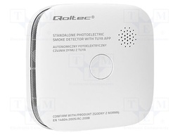 Meter: smoke detector; 76x76x25mm; -10÷55°C; Interface: TUYA