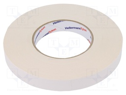 Tape: fixing; W: 19mm; L: 50m; white; -30÷80°C; 64N/cm; 10%