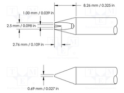 Tip; special; 2.5mm; 510°C; for soldering station