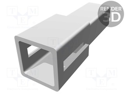 Terminals cover; male; for push-on 2.8mm connectors with lock