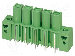 PCB headers, nominal cross section: 16 mm?, color: green, no
