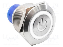 Switch: vandal resistant; DPDT; 3A/250VAC; IP67; ON-ON; white; 220V