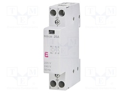 Contactor: 2-pole installation; 25A; 230VAC,230VDC; NO x2; RD