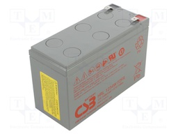 Re-battery: acid-lead; 12V; 9Ah; AGM; maintenance-free; 34W