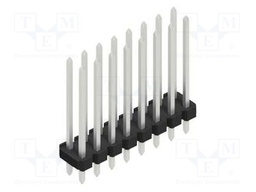 Connector: pin strips; pin header; male; PIN: 16; 2.54mm; THT; 2x8