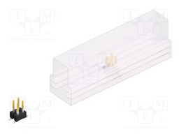 Connector: pin strips; pin header; male; PIN: 4; 2.54mm; SMT; 2x2
