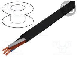 Wire; HELUPOWER® 1000; stranded; Cu; 1x70mm2; PVC; black; 0.6/1kV