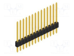 Connector: pin strips; pin header; male; PIN: 14; 1.27mm; THT; 1x14
