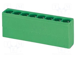 PCB headers, nominal cross section: 6 mm?, color: green, nom