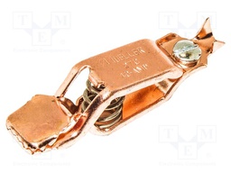 Crocodile clip; 40A; Grip capac: max.15mm; Overall len: 62mm