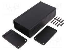 Enclosure: with panel; 1457; X: 84mm; Y: 160mm; Z: 44mm; aluminium