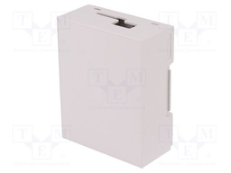 Enclosure: for computer; BEAGLEBONE BLACK; ABS; grey