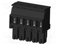 Connector: pluggable terminal block; plug; female; angled 90°