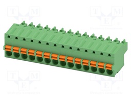 PCB connector, nominal cross section: 1.5 mm?, color: green,