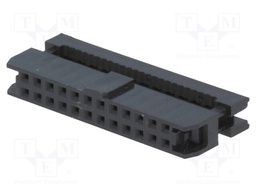 Plug; IDC; female; PIN: 24; IDC; for ribbon cable; 1mm; gold flash