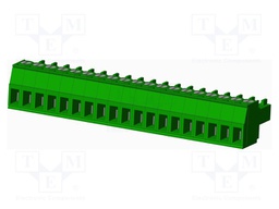 Connector: pluggable terminal block; plug; female; straight; 10A