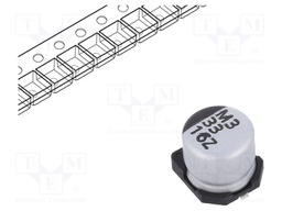 Capacitor: electrolytic; SMD; 33uF; 16VDC; Ø6.3x5.7mm; ±20%