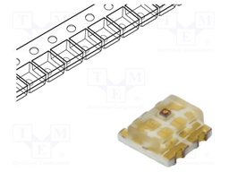 LED; orange,green; SMD; 0606; 1.8÷2.4/2.8÷3.6VDC; 1.6x1.6x0.7mm