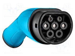 EMobility: plug; single-phase; Type 2 female; 32A; blue