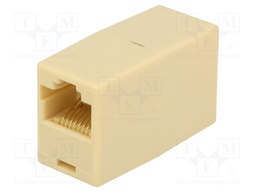 Socket; coupler; Cat: 5; unshielded; Layout: 8p8c; RJ45 socket x2