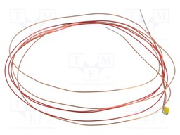 LED; white warm; 120°; 2700-3300K; 1.6x0.8x0.6mm; Leads: lead x2