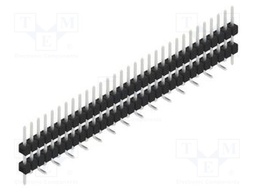 Connector: pin strips; pin header; male; PIN: 31; 2.54mm; SMT; 1x31
