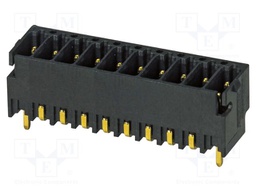 PCB headers, nominal cross section: 0.5 mm?, color: black, n