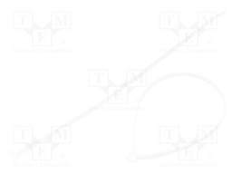 Cable tie; L: 300mm; W: 4.6mm; polyamide; 225N; natural; Ømax: 80mm