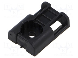 Holder; screw; polyamide 6.6; black; Tie width: max.10mm; Ht: 8mm