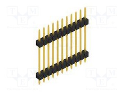 Connector: pin strips; pin header; male; PIN: 11; 2.54mm; THT; 1x11