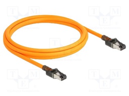 Patch cord; S/FTP; Cat: 6a; RJ45 plug,USB C socket,both sides; 2m